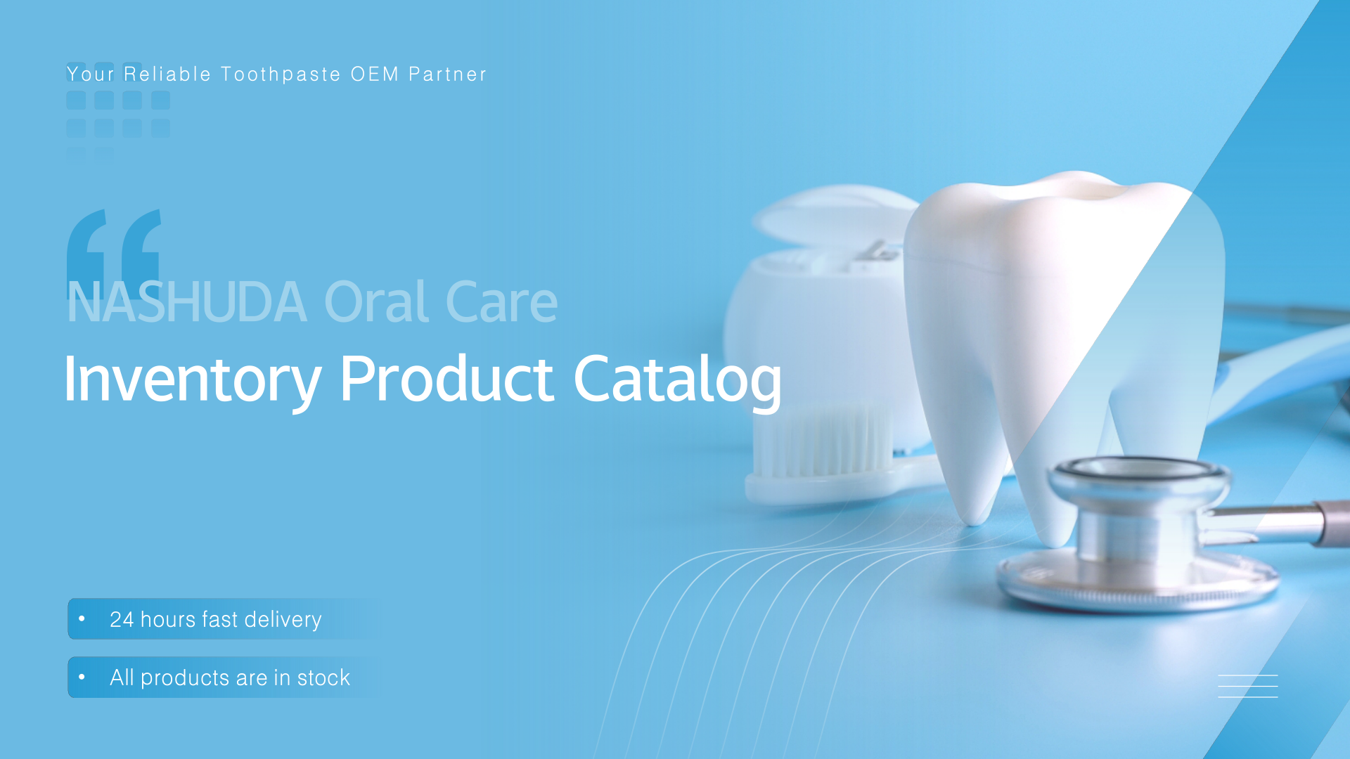 NASHUDA oral care product catalog